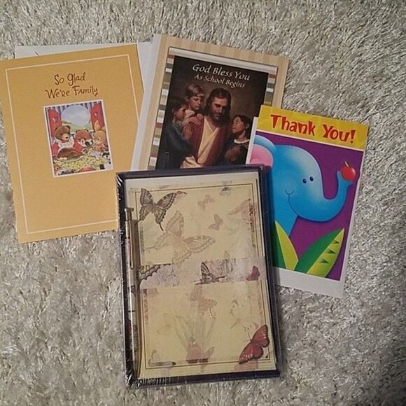 Stationary 4/$25 bundle paper cards unbranded pen pal doodle draw art fu… - Picture 2 of 10